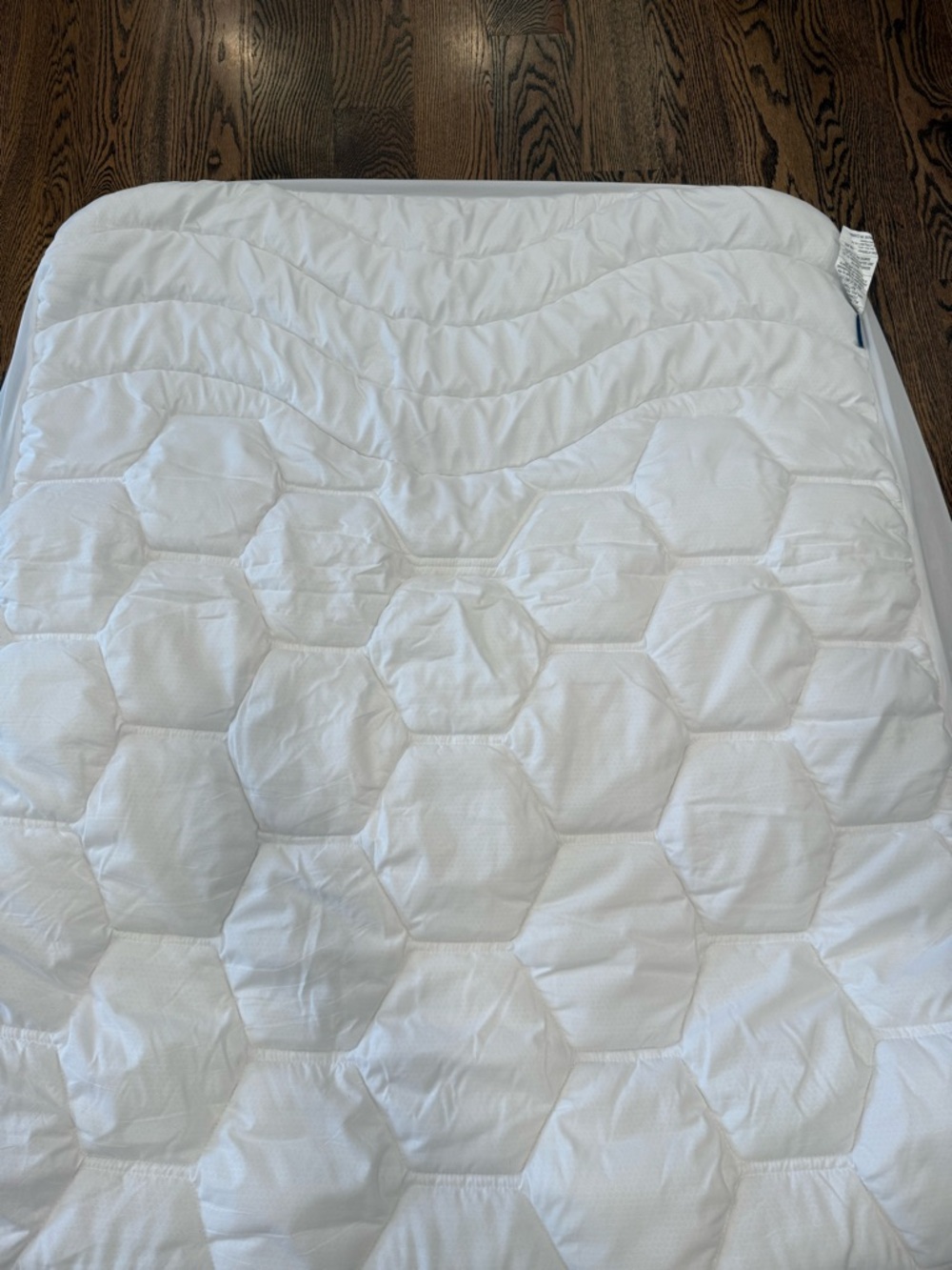 White Quilted Twin Mattress Pad - Plush Comfort Top